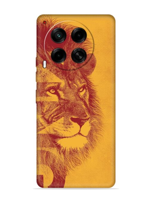 Gold Lion Crown Art Embossed Soft Silicone Case for Tecno Camon 30 (5G) Zapvi