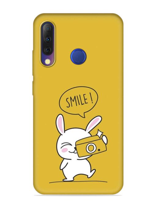 Hey Smile Please Embossed Soft Silicone Case for Tecno Camon I4 Zapvi