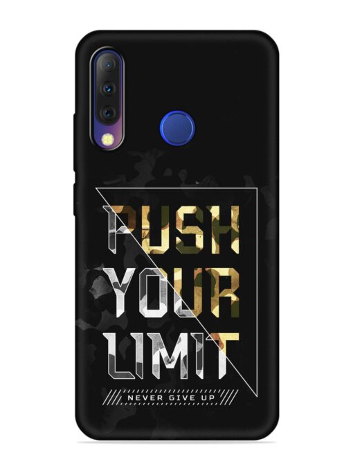 Push Your Limits Embossed Soft Silicone Case for Tecno Camon I4 Zapvi