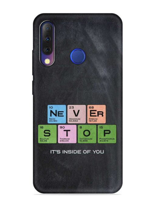 Never Stop It'S Inside Of You Embossed Soft Silicone Case for Tecno Camon I4 Zapvi