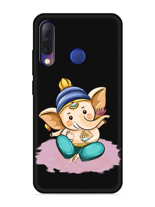 Bal Ganesh Vector Art Embossed Soft Silicone Case for Tecno Camon I4 Zapvi