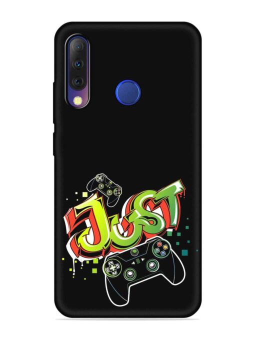 Graffiti Gamepad Illustration Embossed Soft Silicone Case for Tecno Camon I4 Zapvi