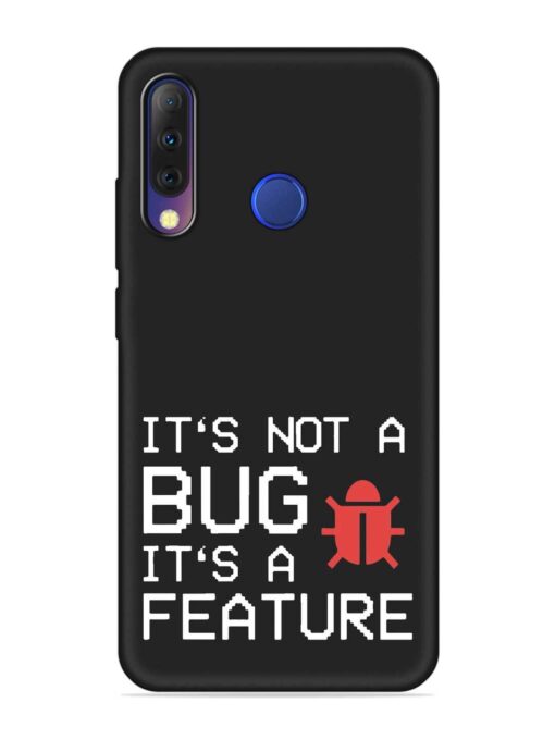 Not Bug Feature Embossed Soft Silicone Case for Tecno Camon I4