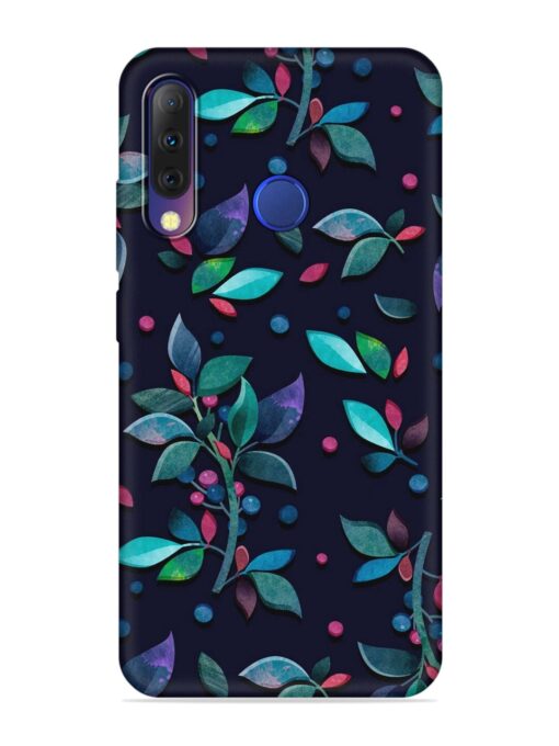 Decorative Watercolor Flower Embossed Soft Silicone Case for Tecno Camon I4 Zapvi