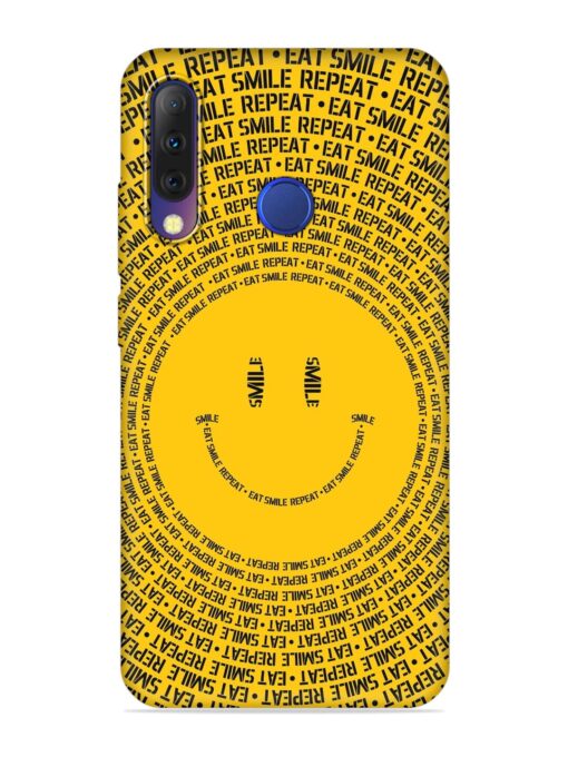 Smiley Embossed Soft Silicone Case for Tecno Camon I4 Zapvi