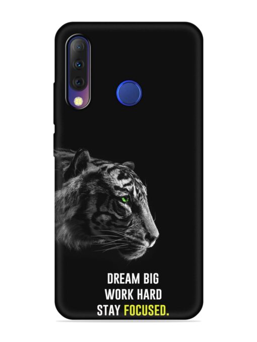 Dream Big Work Hard Embossed Soft Silicone Case for Tecno Camon I4