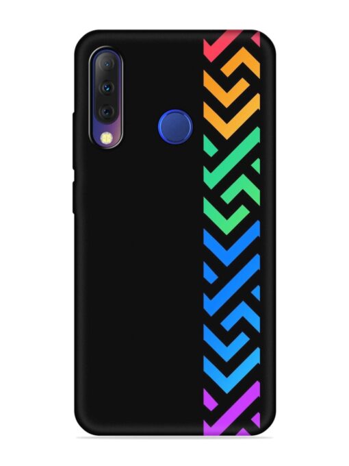 Colorshape Stripes Embossed Soft Silicone Case for Tecno Camon I4