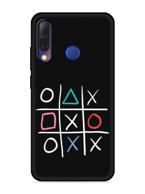 Super Neon Tic-Tac-Toe Embossed Soft Silicone Case for Tecno Camon I4 Zapvi