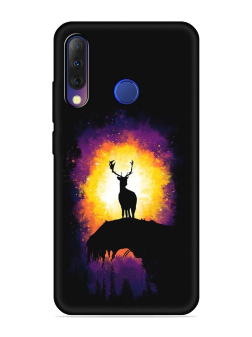 Elk Animal Art Embossed Soft Silicone Case for Tecno Camon I4 Zapvi