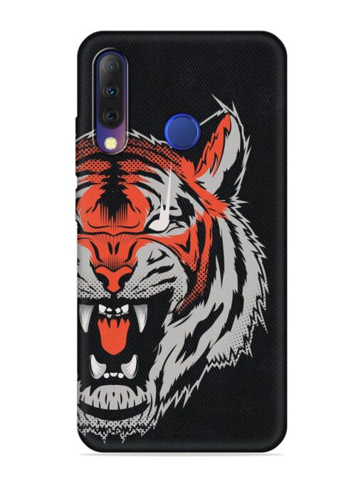 Tiger Aggression Embossed Soft Silicone Case for Tecno Camon I4 Zapvi