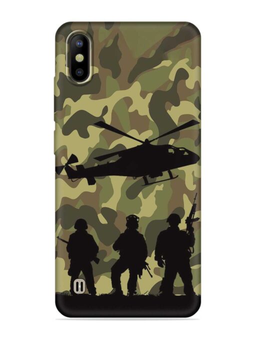 Army Heros Embossed Soft Silicone Case for Tecno Camon Iace 2 Zapvi