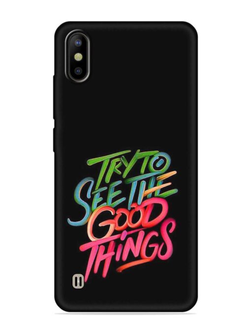 Try To See The Good Things Embossed Soft Silicone Case for Tecno Camon Iace 2 Zapvi