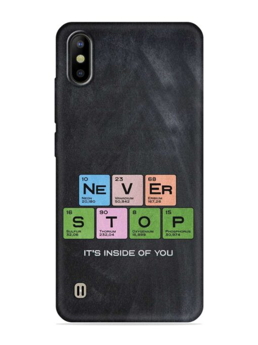 Never Stop It'S Inside Of You Embossed Soft Silicone Case for Tecno Camon Iace 2 Zapvi