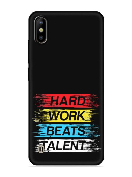 Hard Work Beats Embossed Soft Silicone Case for Tecno Camon Iace 2 Zapvi