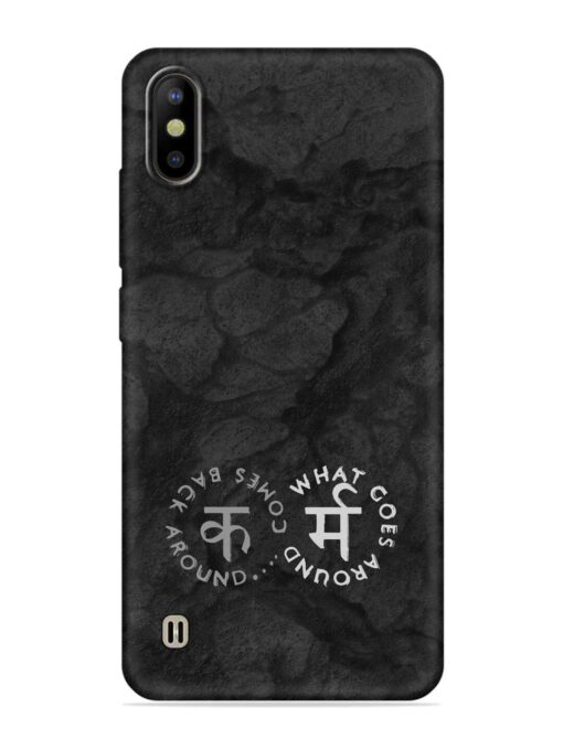 Karma Hindi Word Embossed Soft Silicone Case for Tecno Camon Iace 2