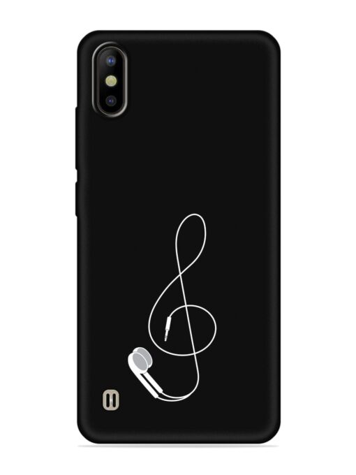 Music Earphone Vector Embossed Soft Silicone Case for Tecno Camon Iace 2 Zapvi