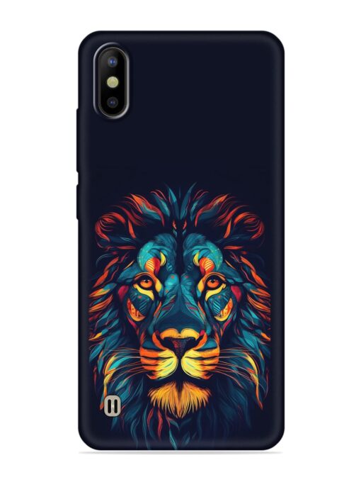 Colorful Lion Embossed Soft Silicone Case for Tecno Camon Iace 2 Zapvi