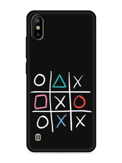 Super Neon Tic-Tac-Toe Embossed Soft Silicone Case for Tecno Camon Iace 2 Zapvi