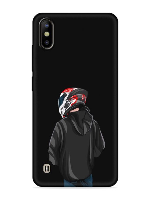 Motorcycle Rider Embossed Soft Silicone Case for Tecno Camon Iace 2 Zapvi