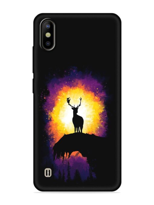 Elk Animal Art Embossed Soft Silicone Case for Tecno Camon Iace 2 Zapvi