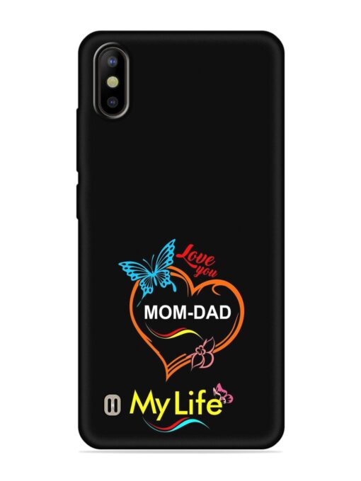 Love You Mom Dad Embossed Soft Silicone Case for Tecno Camon Iace 2 Zapvi