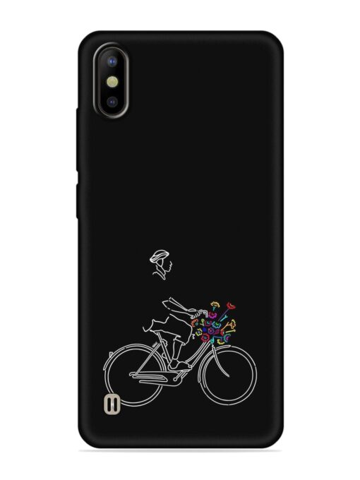 Minimalist Cycle Art Embossed Soft Silicone Case for Tecno Camon Iace 2 Zapvi