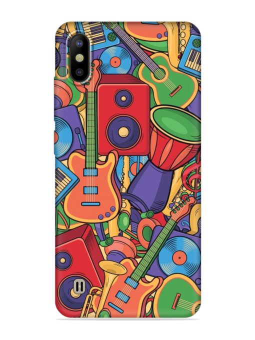 Colorful Music Art Embossed Soft Silicone Case for Tecno Camon Iace 2