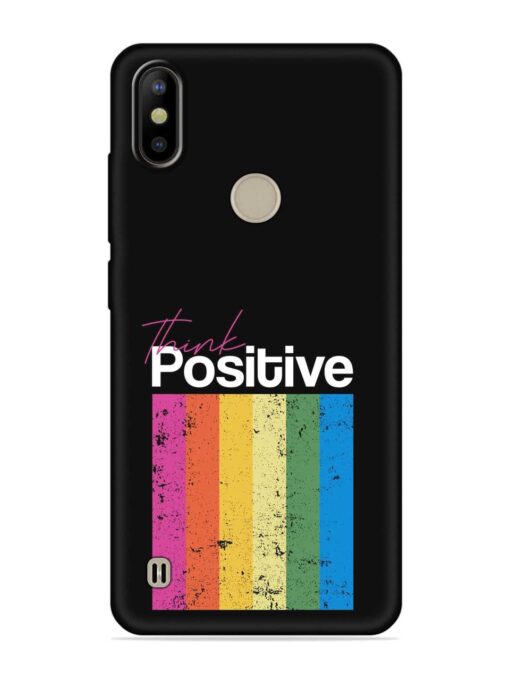 Think Positive Typography Embossed Soft Silicone Case for Tecno Camon Iace 2X Zapvi