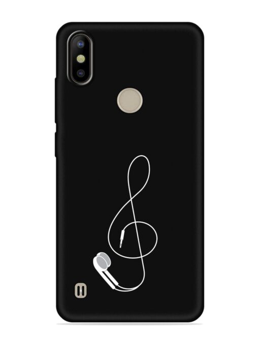 Music Earphone Vector Embossed Soft Silicone Case for Tecno Camon Iace 2X Zapvi