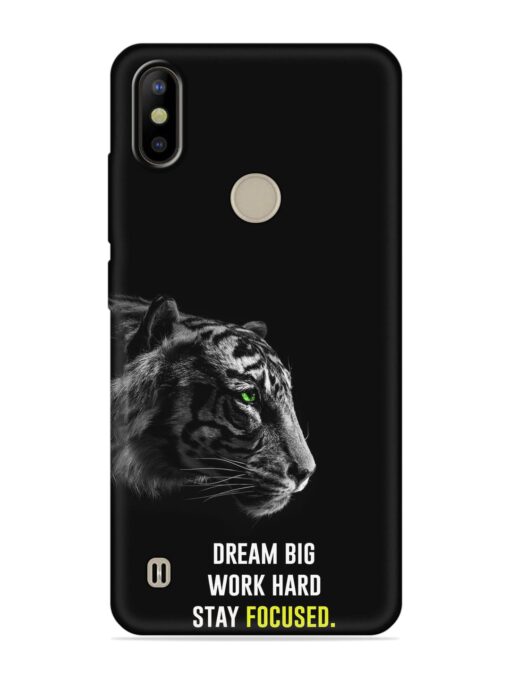 Dream Big Work Hard Embossed Soft Silicone Case for Tecno Camon Iace 2X