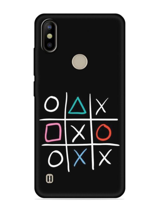 Super Neon Tic-Tac-Toe Embossed Soft Silicone Case for Tecno Camon Iace 2X Zapvi