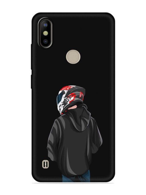 Motorcycle Rider Embossed Soft Silicone Case for Tecno Camon Iace 2X