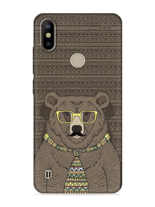 Grizzly Bear Embossed Soft Silicone Case for Tecno Camon Iace 2X Zapvi