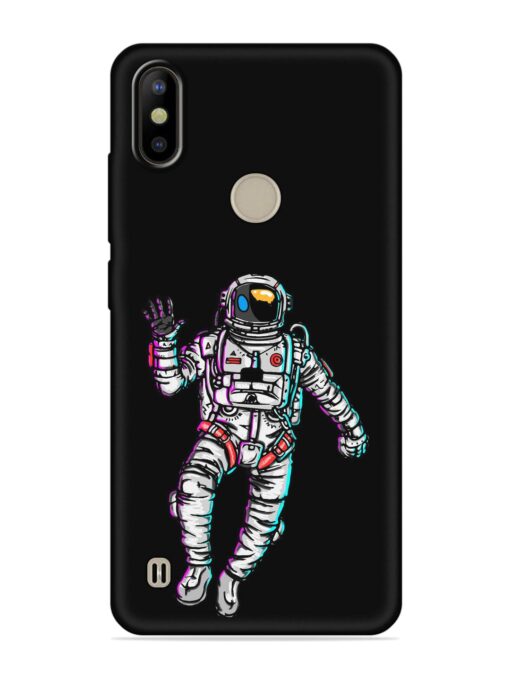 Spaceman Embossed Soft Silicone Case for Tecno Camon Iace 2X Zapvi