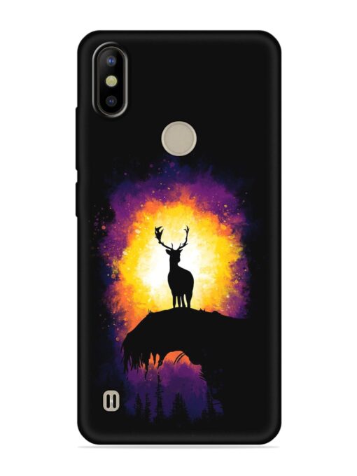 Elk Animal Art Embossed Soft Silicone Case for Tecno Camon Iace 2X Zapvi