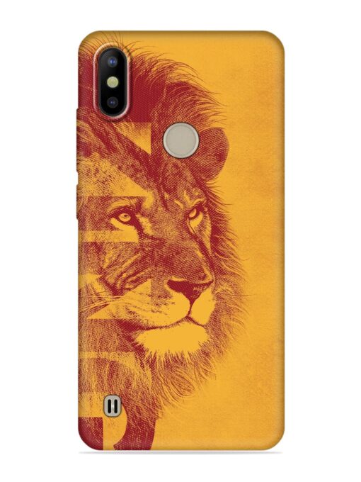 Gold Lion Crown Art Embossed Soft Silicone Case for Tecno Camon Iace 2X Zapvi