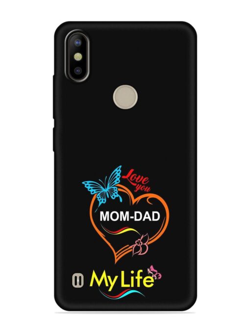 Love You Mom Dad Embossed Soft Silicone Case for Tecno Camon Iace 2X Zapvi