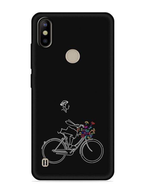 Minimalist Cycle Art Embossed Soft Silicone Case for Tecno Camon Iace 2X