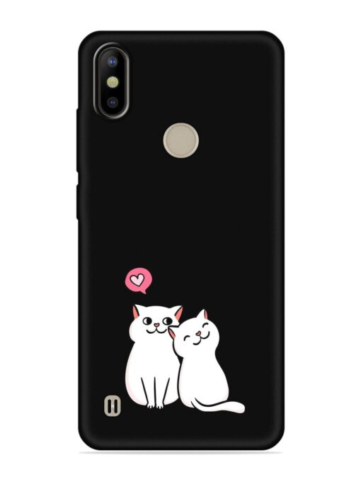 Cute Loving Cats Embossed Soft Silicone Case for Tecno Camon Iace 2X Zapvi