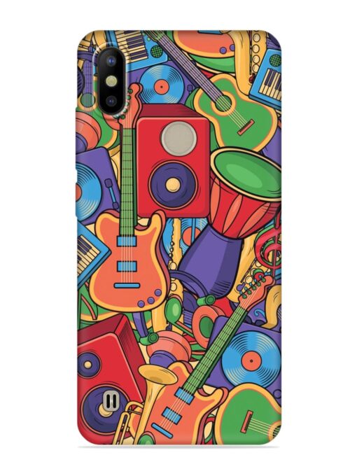 Colorful Music Art Embossed Soft Silicone Case for Tecno Camon Iace 2X Zapvi