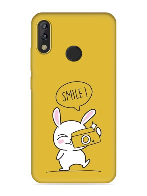 Hey Smile Please Embossed Soft Silicone Case for Tecno Camon Isky 3 Zapvi