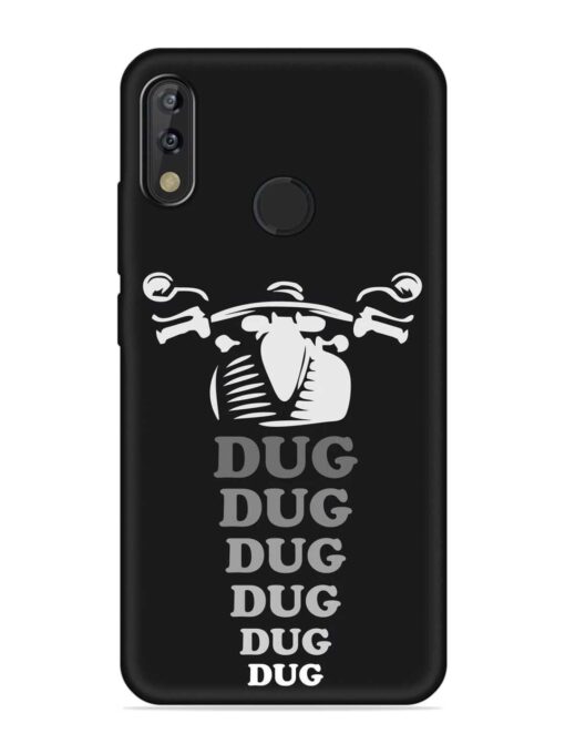 Dug Dug Dug Embossed Soft Silicone Case for Tecno Camon Isky 3 Zapvi