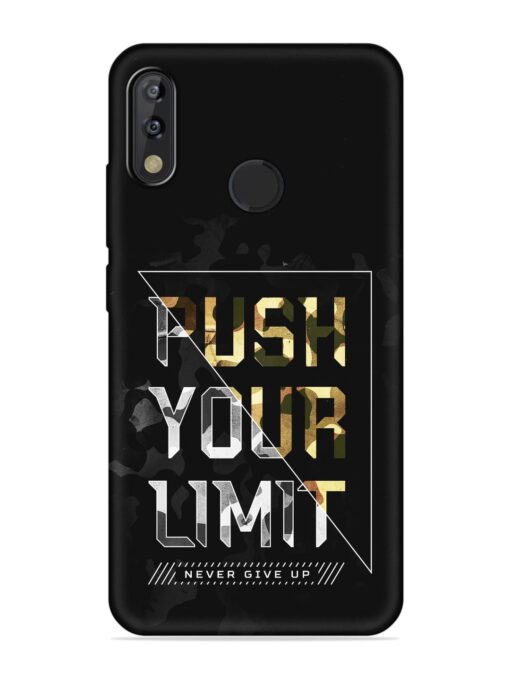 Push Your Limits Embossed Soft Silicone Case for Tecno Camon Isky 3 Zapvi