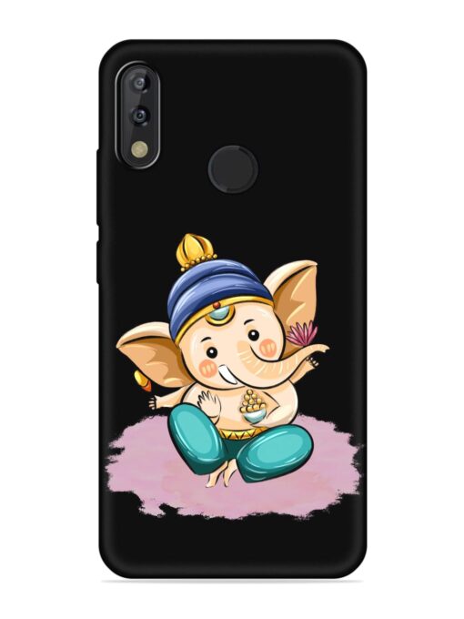 Bal Ganesh Vector Art Embossed Soft Silicone Case for Tecno Camon Isky 3 Zapvi