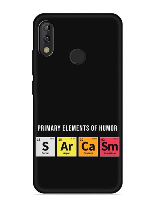 Primary Elements Humor Embossed Soft Silicone Case for Tecno Camon Isky 3 Zapvi