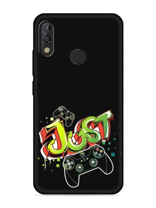 Graffiti Gamepad Illustration Embossed Soft Silicone Case for Tecno Camon Isky 3