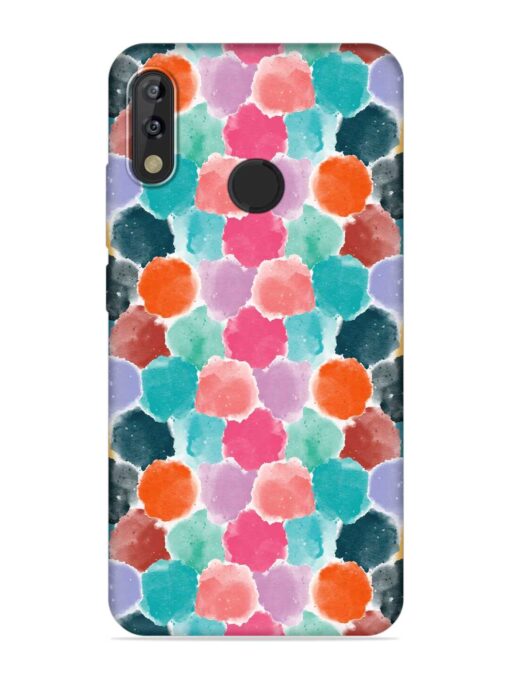 Colorful Seamless Pattern Embossed Soft Silicone Case for Tecno Camon Isky 3