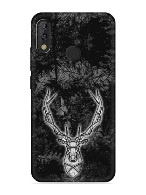 Ancient Deer Embossed Soft Silicone Case for Tecno Camon Isky 3 Zapvi