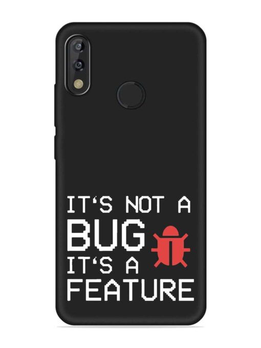 Not Bug Feature Embossed Soft Silicone Case for Tecno Camon Isky 3 Zapvi