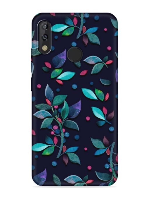 Decorative Watercolor Flower Embossed Soft Silicone Case for Tecno Camon Isky 3